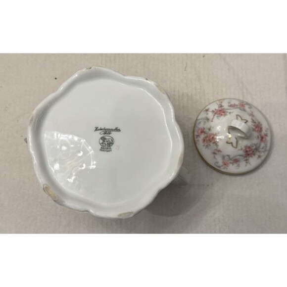 Hutschenreuther Selb Bavaria Richelieu Selb Creamer And Sugar w/Lid Vintage Pink - Picture 6 of 6